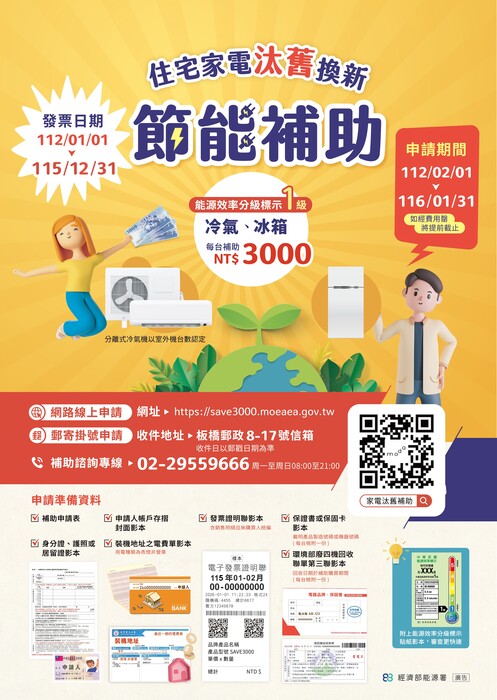 住宅家電汰舊換新節能補助圖片