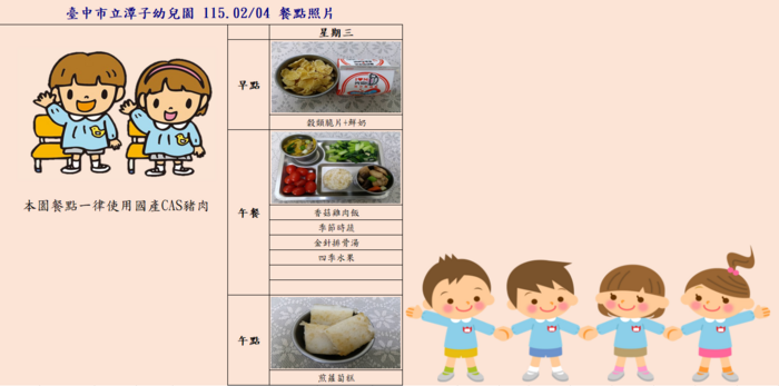 115.2.04寒假加托餐點照片圖片