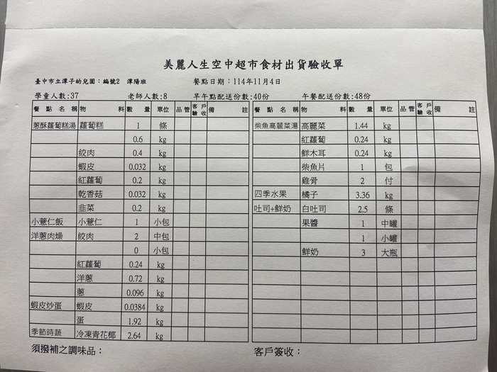 驗收單