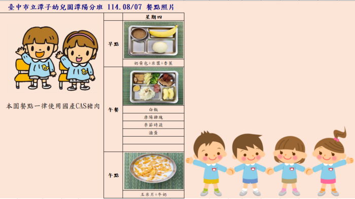 114.08.07潭陽分班暑托餐點照片圖片